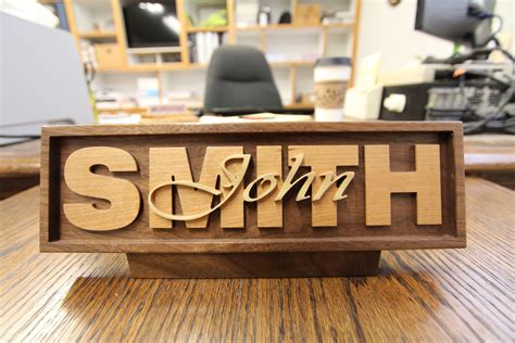 Personalized Desk Name Plate