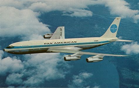 Airplane Postcards | Pan Am Boeing 707 (airline-issued)