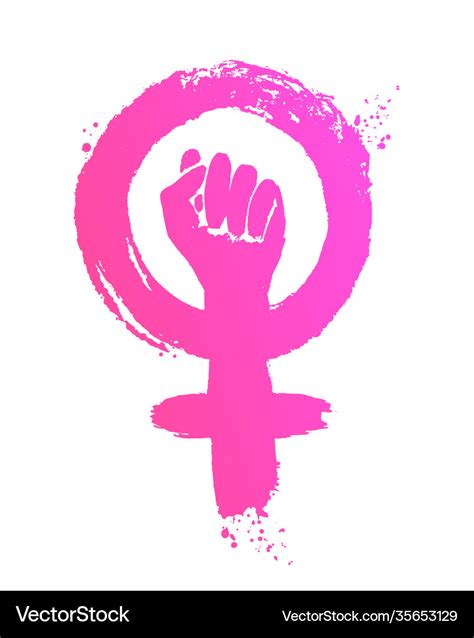 Feminism symbol Royalty Free Vector Image - VectorStock