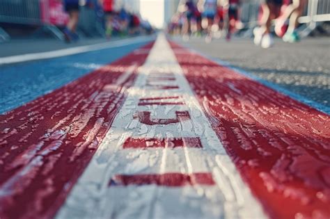 Marathon Finish Line mockup | Premium AI-generated image