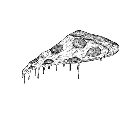 Pizza Slice Drawing by Jessica Mileur - Fine Art America