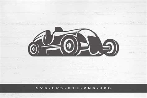 Classic hot rod car silhouette vector illustration By Vasya Kobelev ...