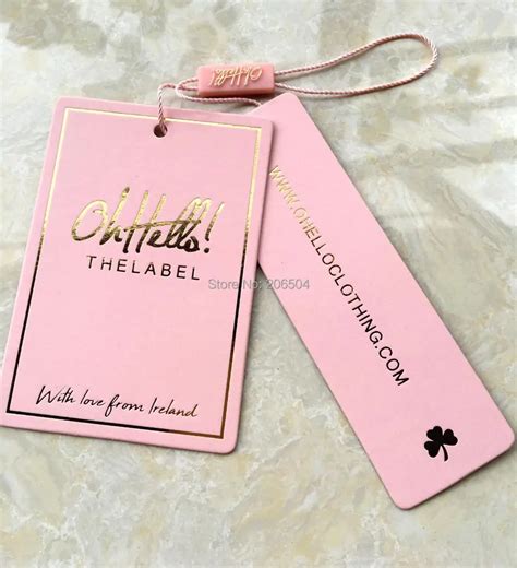 customized paper hang tag/clothing swing tag labels/garment bag printed ...