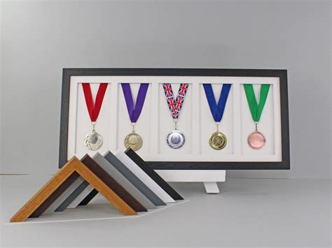 Medal Display Frame for Five Medals. 25x60cm. Perfect Gift for | Etsy UK