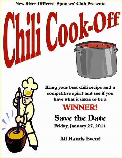 44 Chili Cook Off Flyer Template Free | Heritagechristiancollege