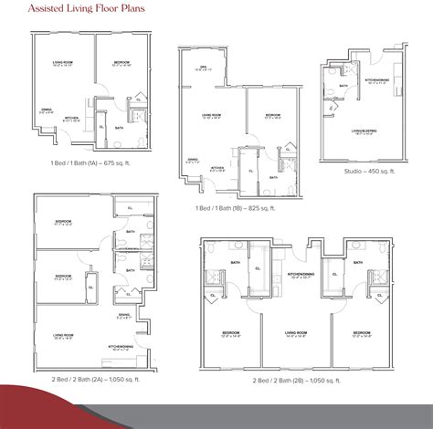 Floor Plans - Fallbrook Assisted Living