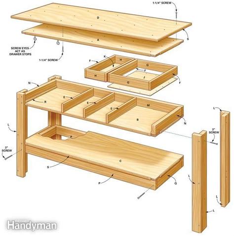 8 foot garage workbench | Simple Workbench Plans: The Family Handyman # ...