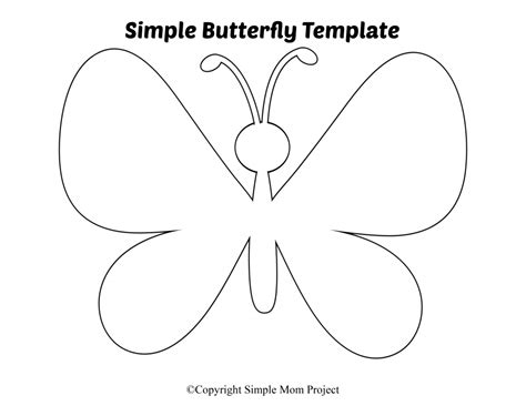 Free Printable Butterfly Templates – Simple Mom Project