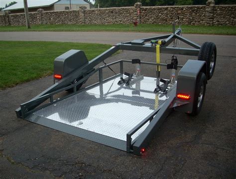 Ramp Less Drop Bed Easy Load Motorcycle Trailer. Plans. PDF. - Etsy ...