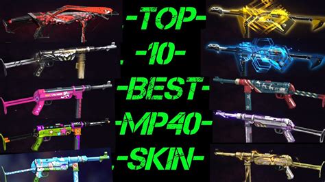 BEST MP40 SKIN IN FREE FIRE || Top 10 best MP40 skin in free fire ...