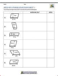 Area Of Right Triangle Worksheets - Math Salamanders