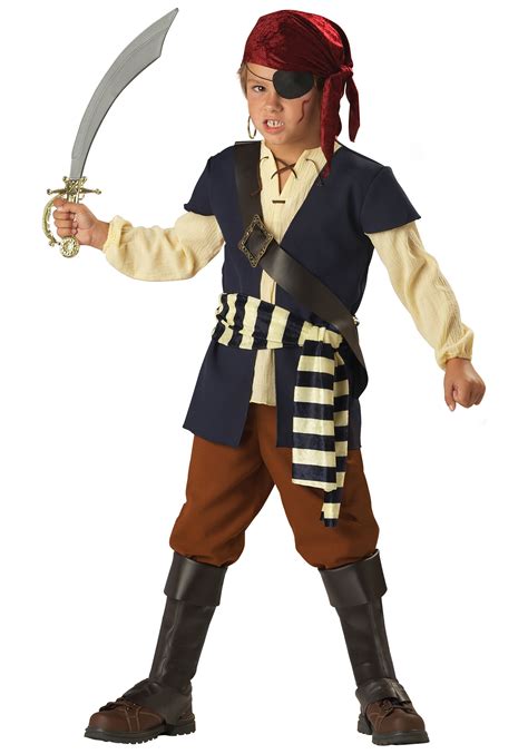 Child Rogue Pirate Costume - Child Swashbuckling Pirate Costume