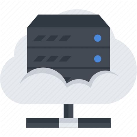 Cloud, cloud server, files, server icon