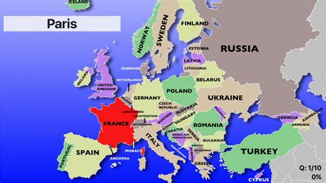 Blank Europe Map Quiz Printable - Printable Maps