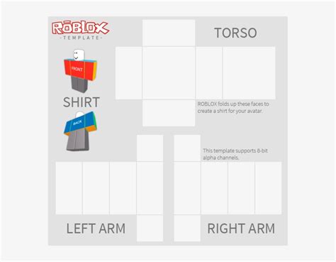 Transparent Template - Roblox Clean Shirt Template PNG Image ...