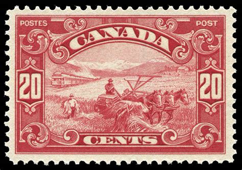 Harvesting Wheat - Canada Postage Stamp