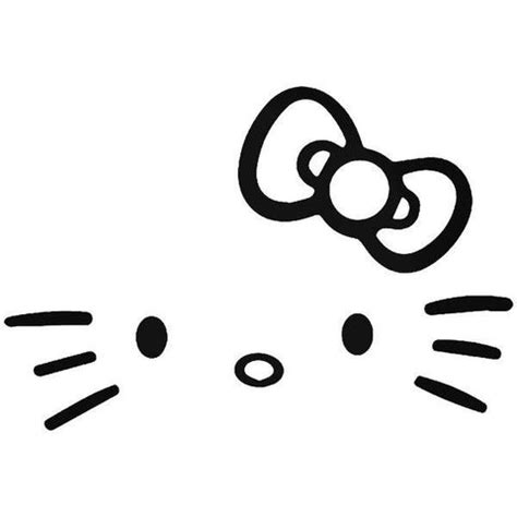 Hello Kitty Face Bow Tie Decal Sticker – Decalfly