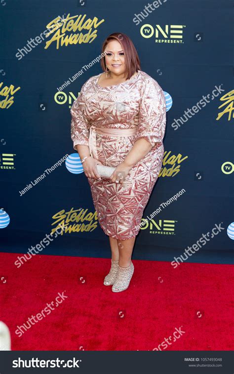 Tamela Mann Family Attends 33rd Annual Stock Photo (Edit Now) 1057493048