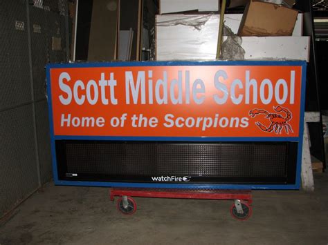 Scott Middle School - A1 Affordable Signs