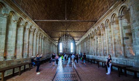 Mont Saint Michel Abbey Interior Editorial Image - Image of interior ...