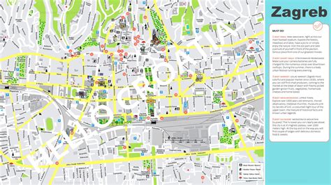 Zagreb tourist map - Ontheworldmap.com