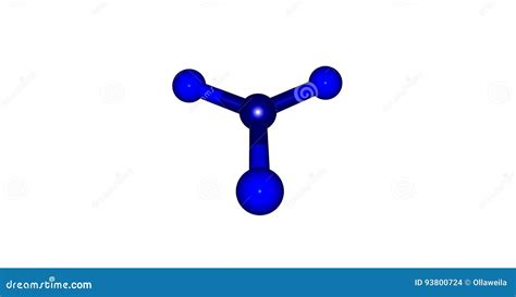 Boron Trifluoride Molecular Structure Isolated on White Stock ...