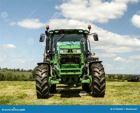 Modern John Deere Green Tractor Editorial Stock Photo - Image of ...