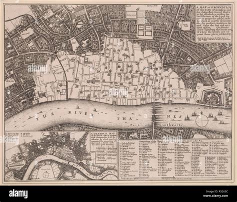 Great fire of london damage map hi-res stock photography and images - Alamy