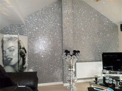 Glitter wall paint – trendy home decorating and accent wall ideas