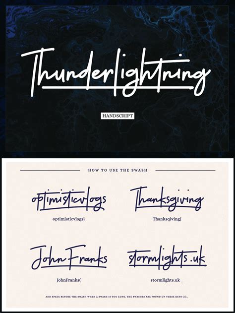 Thunderlightning Script Font | dafont.com