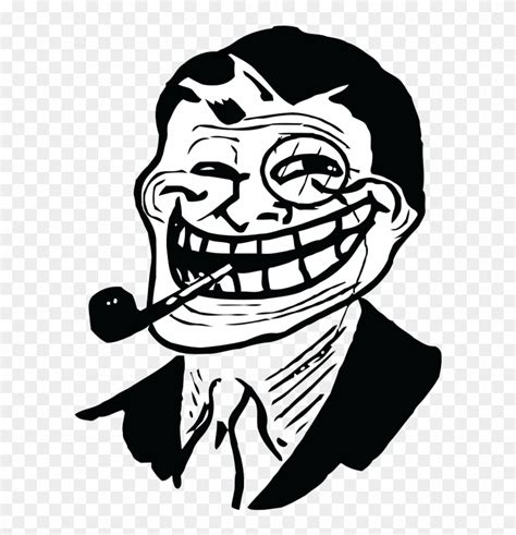 Trollface Clipart Draw - Troll Face In Suit, HD Png Download - 1058x793 ...