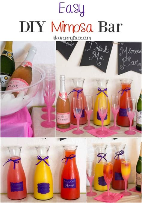 Easy DIY Mimosa Bar - Flour On My Face