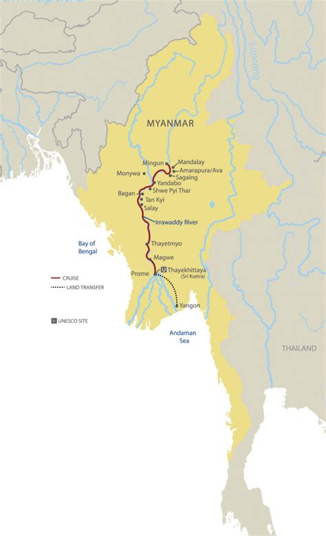 Irrawaddy River On World Map - Map