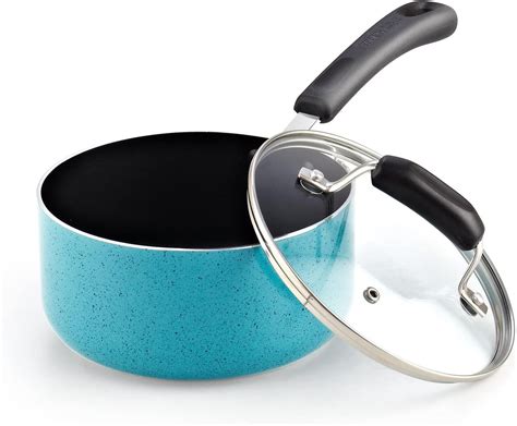 Cook N Home Nonstick Saucepan with Glass Lid 2.5 qt, Non-Stick Cookwar ...