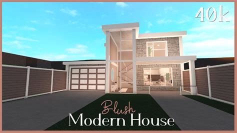 Modern bloxburg house layout 2 story