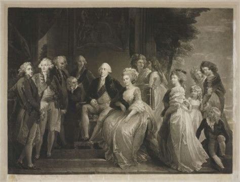 George III and Queen Charlotte with their thirteen children, . by John ...