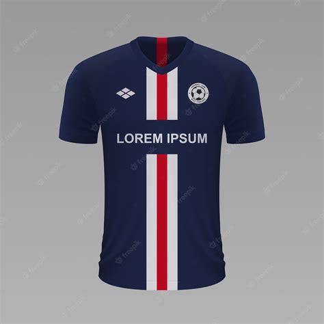 Premium Vector | Realistic soccer shirt Paris PSG, jersey template for ...