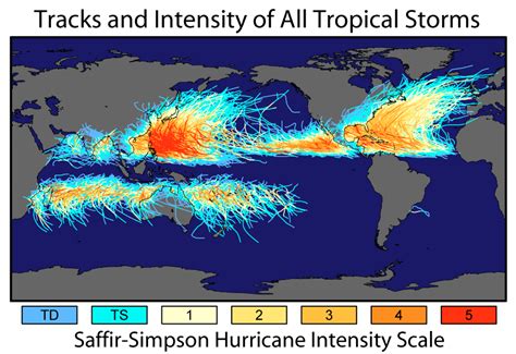 Historic Tropical Cyclone Tracks