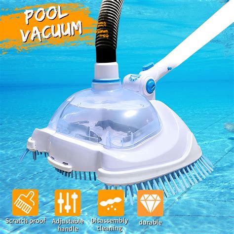 Pool Vacuum Cleaner, Swimming Pool Vacuum Head with Brush, for Above ...