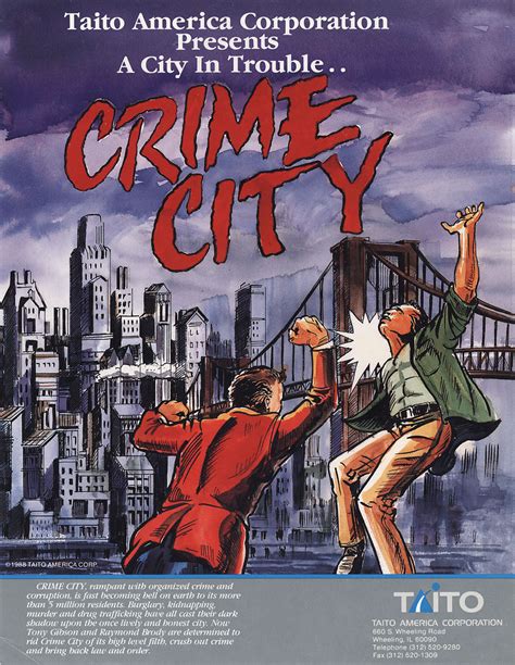 The Arcade Flyer Archive - Video Game Flyers: Crime City, Taito