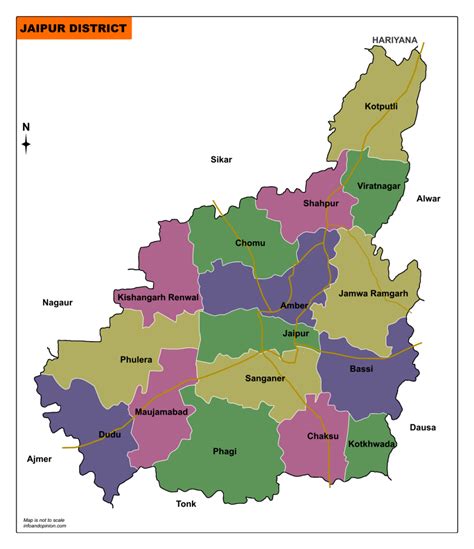 Jaipur District Map Download - Infoandopinion