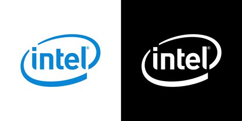 intel logo vector, intel icon free vector 20336367 Vector Art at Vecteezy