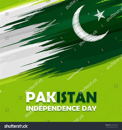 14 August Pakistan Independence Day Abstract Stock Vector (Royalty Free ...