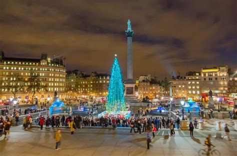 The Lighting Ceremony For The Twinkling Trafalgar Square Christmas Tree ...