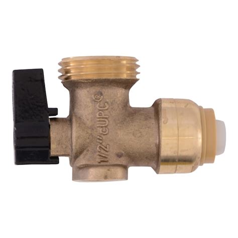 SharkBite 1/2-in Push-to-connect x 3/4-in Hose Thread Brass Quarter ...