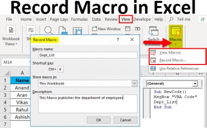 Record Macro in Excel | How to Record Macro in Excel?