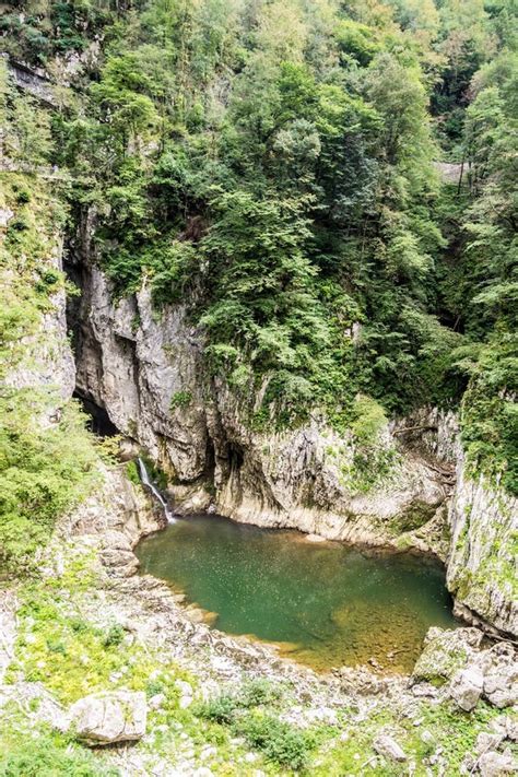 Waterfall in Skocjan Caves Park, Natural Heritage Site in Sloven Stock ...