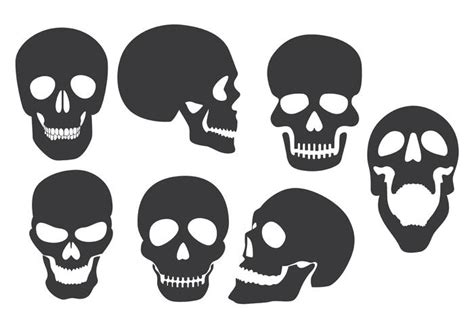 Skull Silhouette Vectors - Download Free Vector Art, Stock Graphics ...