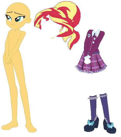 EqG Sunset Shimmer Base 23 by lordsfrederick778 on DeviantArt