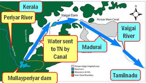 Mullaperiyar Dam - Dam Mullaperiyar Kerala Tamilnadu Map Height ...